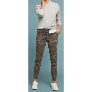 Anthropologie Camo Jefferson Slim Utility Pants Size 28